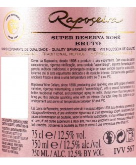 ESPUMANTE RAPOSEIRA SUPER RESERVA ROSE BRUTO