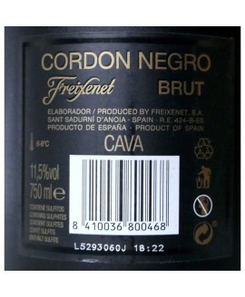 ESPUMANTE FREIXENET CORDON NEGRO RESERVA BRUTO