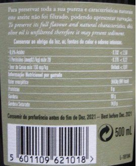 AZEITE QUINTA DAS CARVALHAS